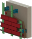 ИС-5КП — система крепления клинкерной/бетонной плитки без затирки 
